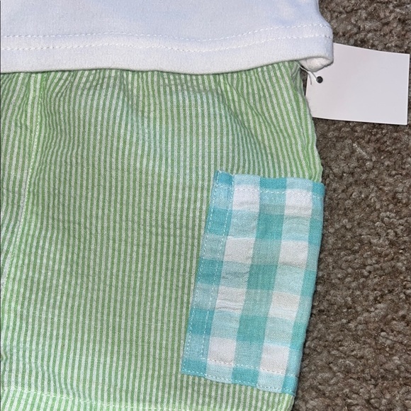 Baby Essentials White and Green Dinosaur Matching Set - Picture 4 of 7
